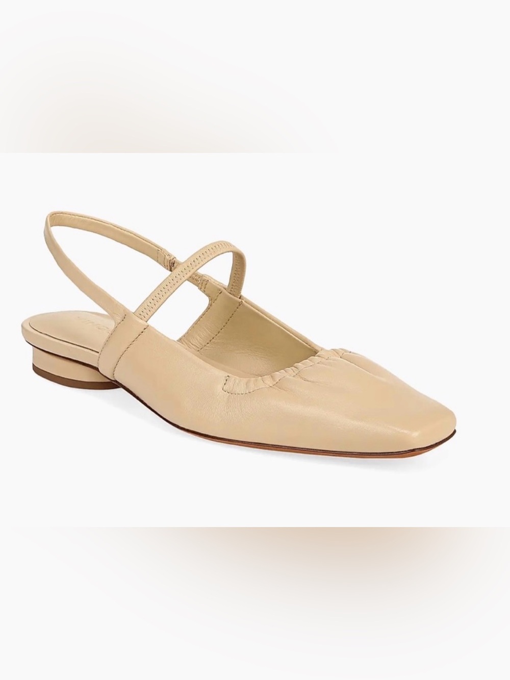 Vince Venice Tan Leather Slingback Flats 10